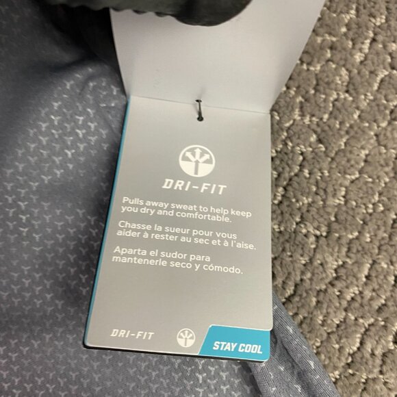 Nike Polo Golf Shirt Men's XL Gray Geometric Pattern Dri-Fit 838964 065 NEW NWT - Picture 9 of 14